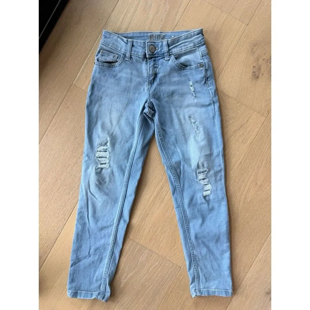 Justice Girls  Jeans Bundle - Soft & Stretchy - Size 8 - 3 Pair